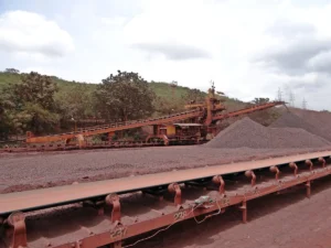 Iron ore price chart showing metal market trends